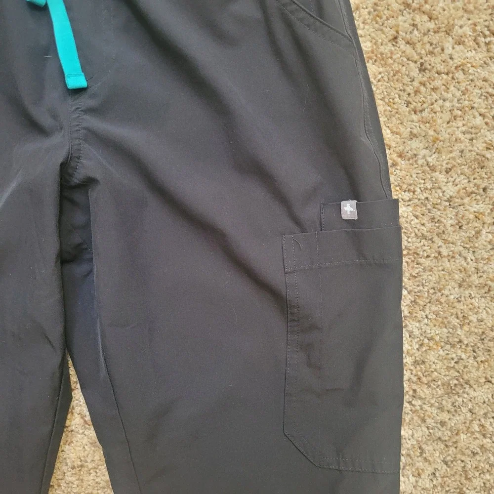 FIGS Technical‎ Collection Black Scrub Pants Womens Small  W23SW2007P